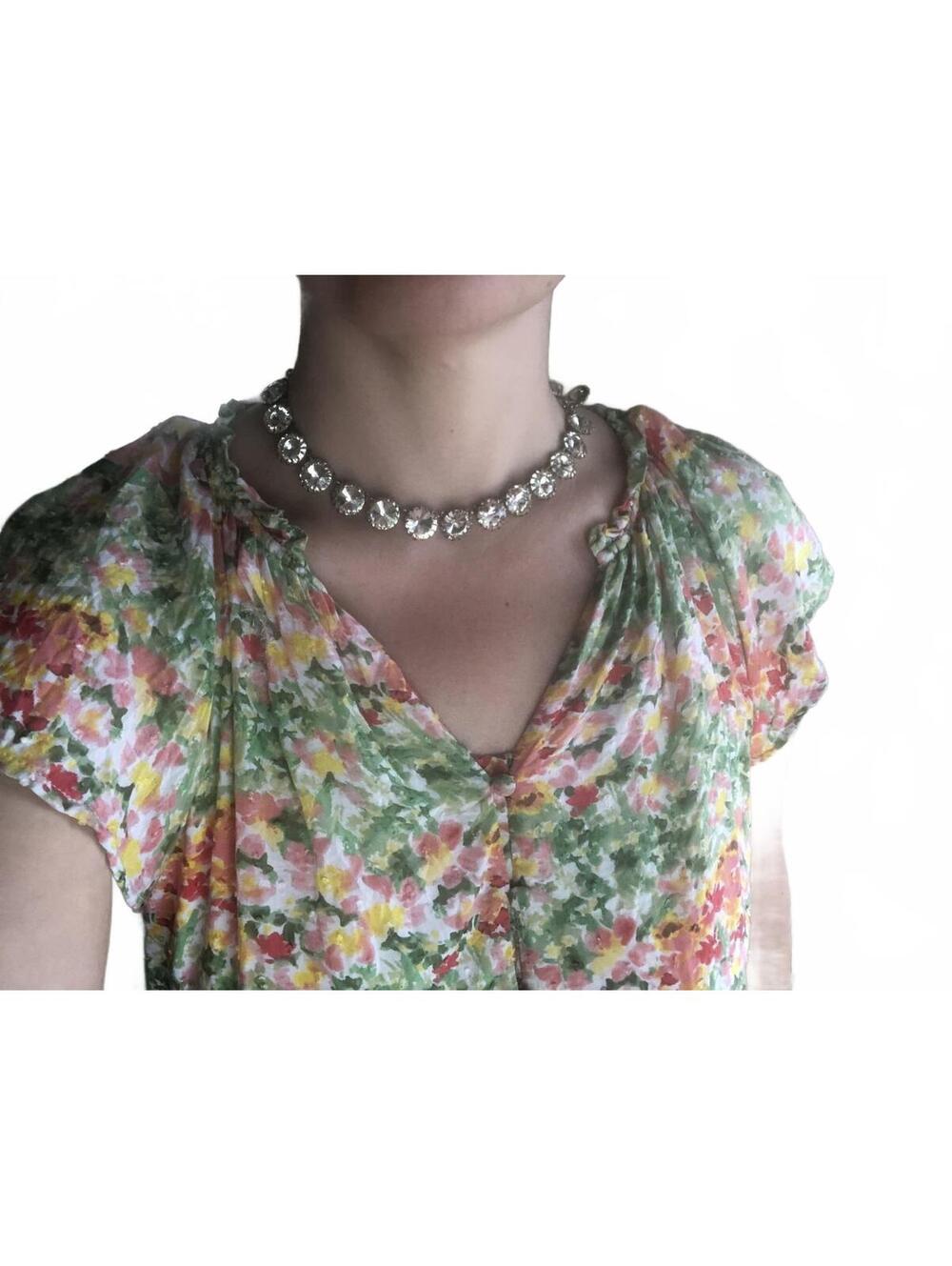 Glitzy J Crew Rhinestone necklace